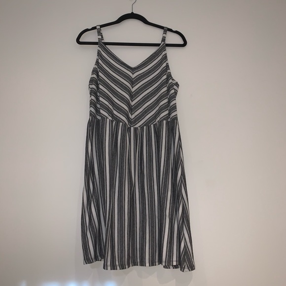 target black and white striped dress